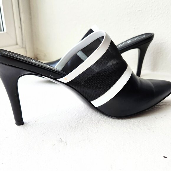 sleek and modern pair of Calvin Klein mules. Size 9 1/2 - Picture 4 of 11